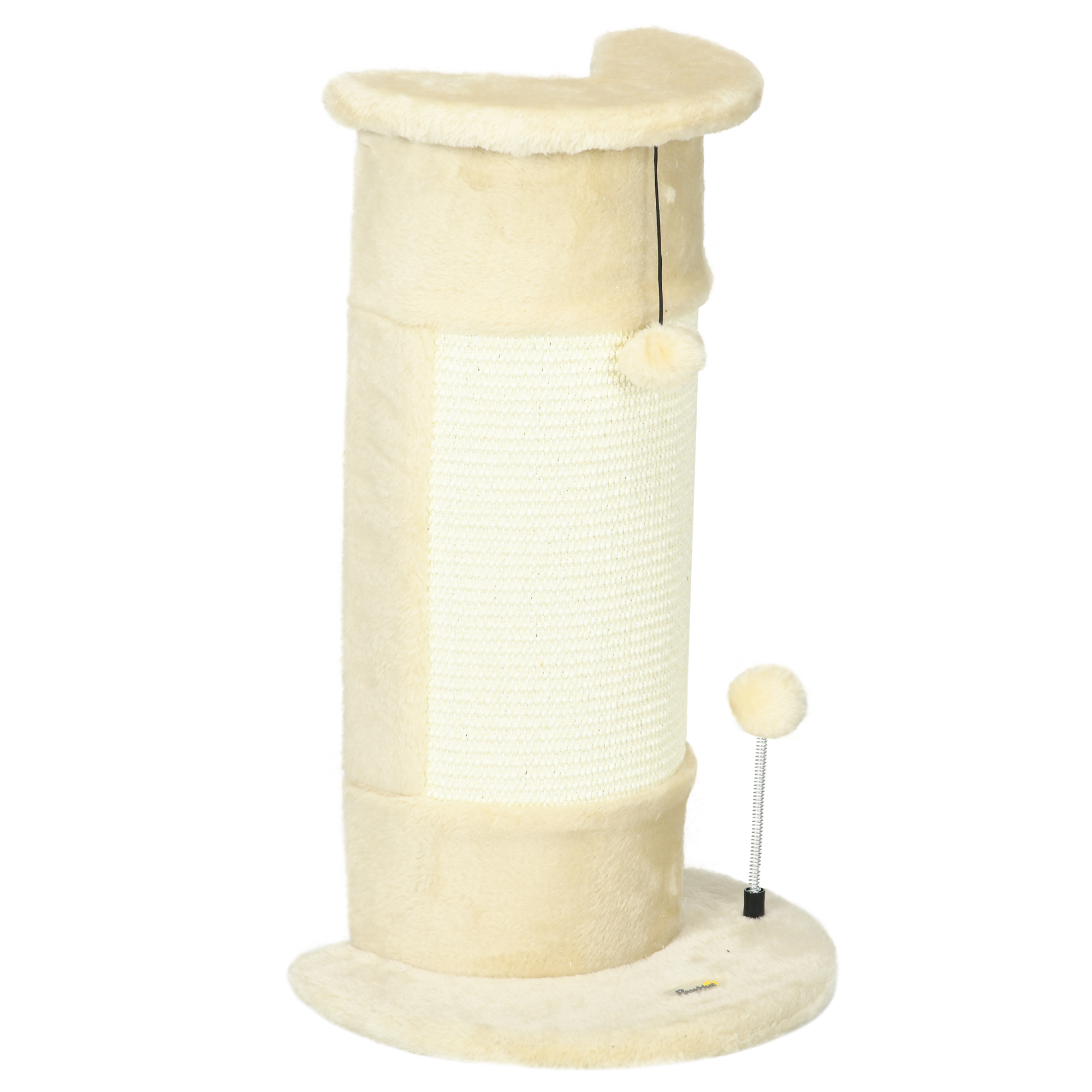 Arbre à chat Galet Émeraude 58 cm – blanc crème